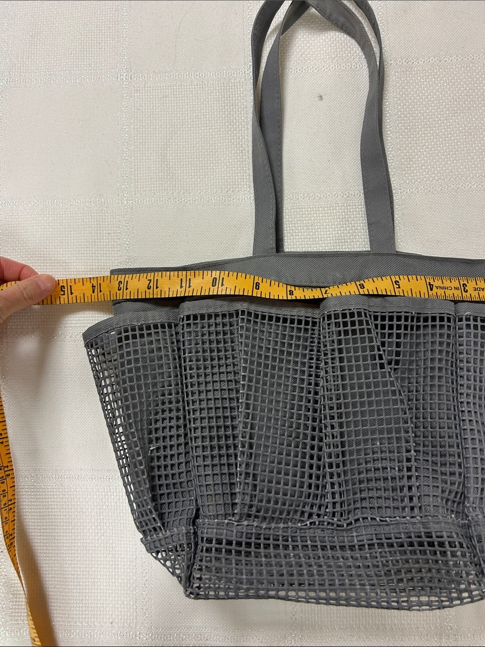 Gray Mesh shower Tote Bag - Women Bags image 2